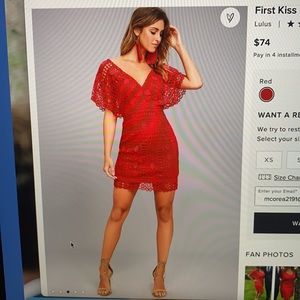 Red dress - Lulus